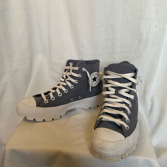 Converse Chuck Taylor All Star Lugged Platform Sneakers - 9 / Blue - Picture 3 of 6